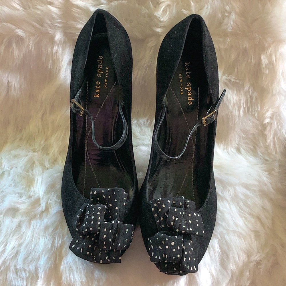 Kate Spade Black polka dot Mary Jane Pumps